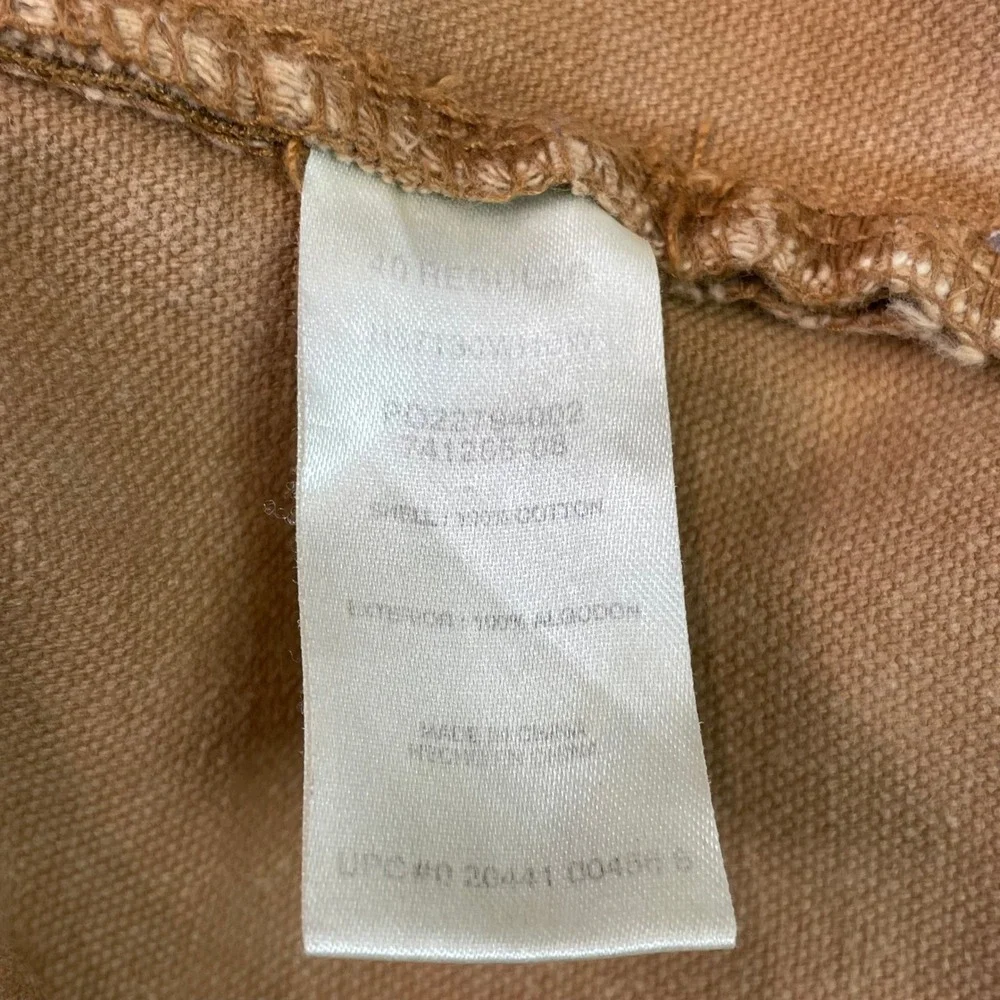 Big Smith Carpenter Shorts Mens 40 Brown Canvas Duck Utility Workwear Cotton
